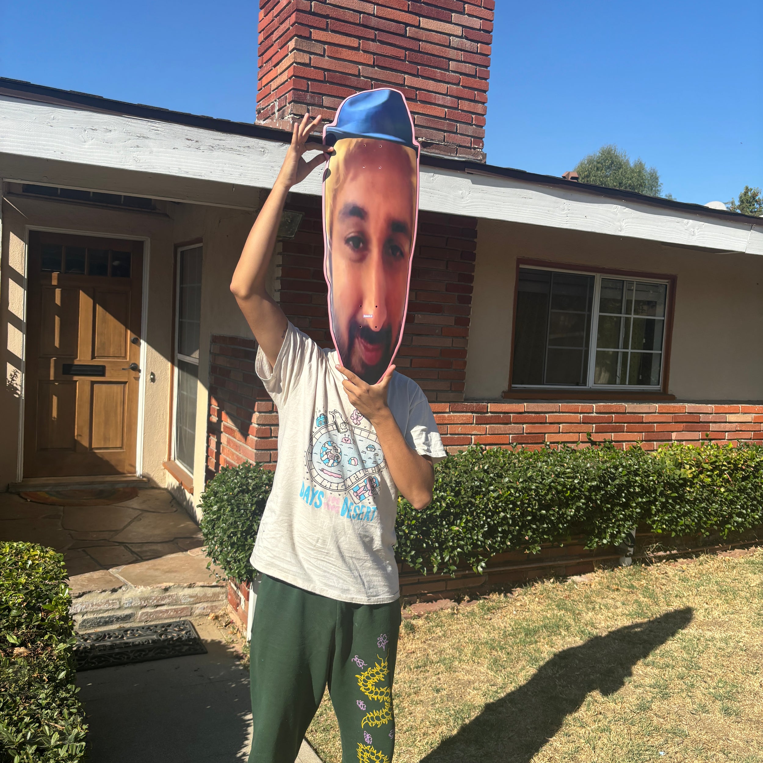 Custom Stretched Face Skateboard Deck