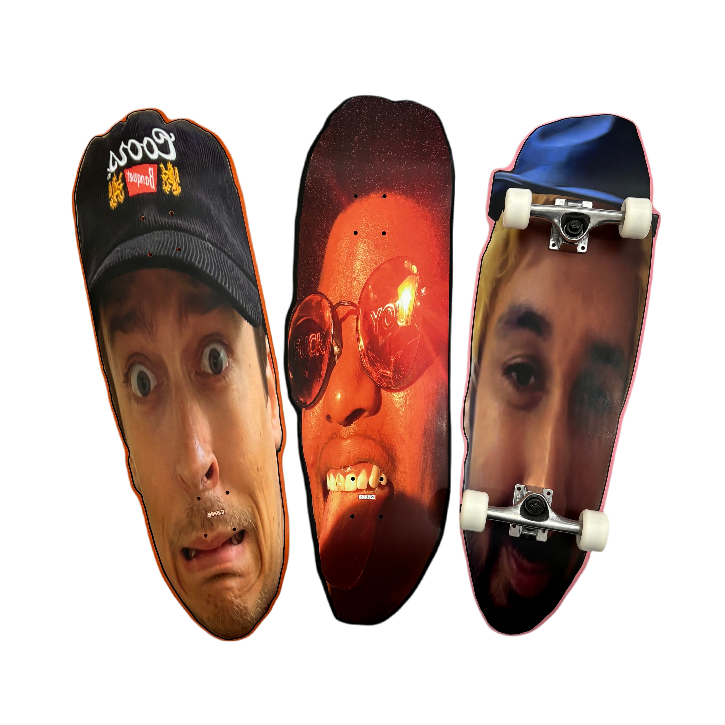 Custom Stretched Face Skateboard Deck