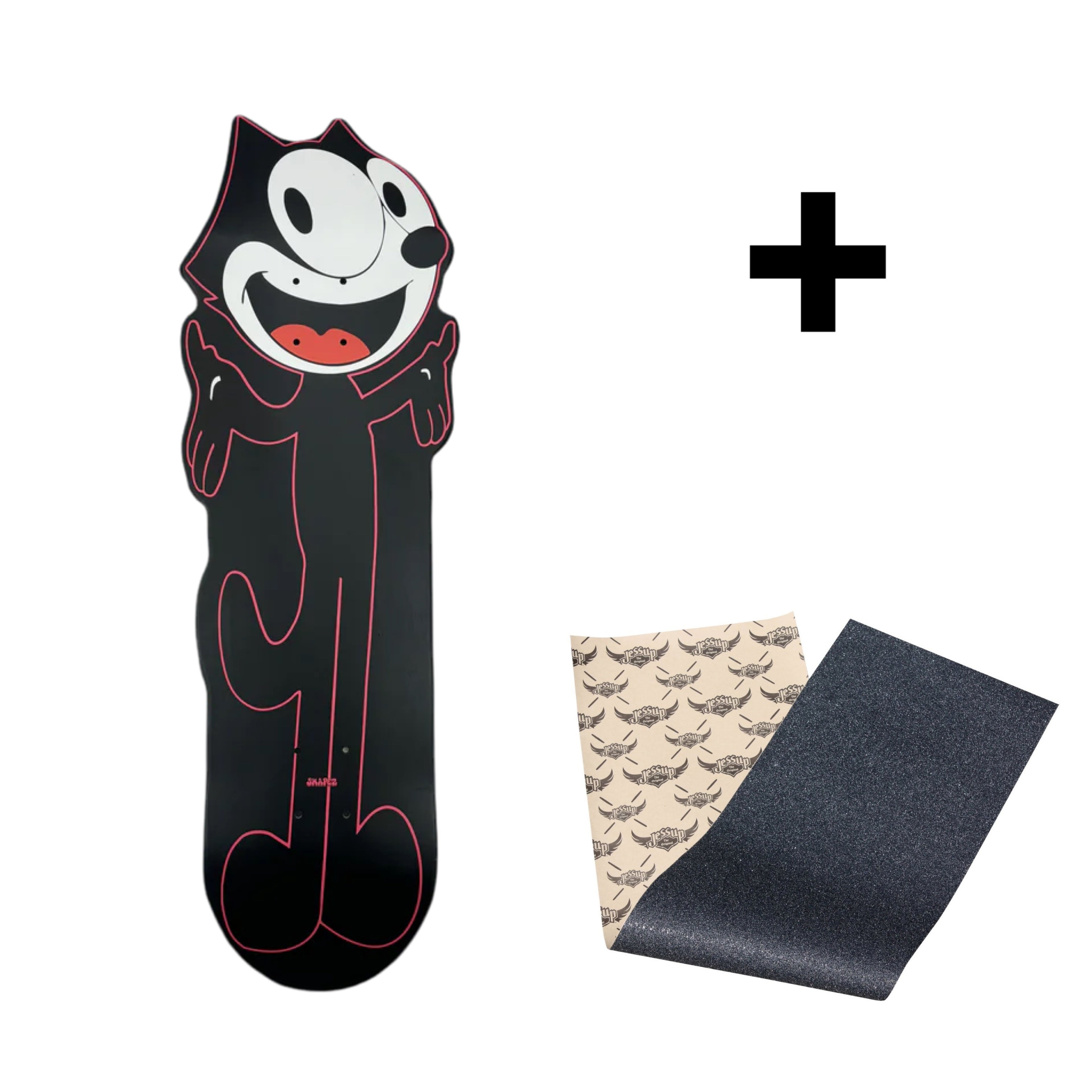 Felix the Cat skateboard deck and grip tape