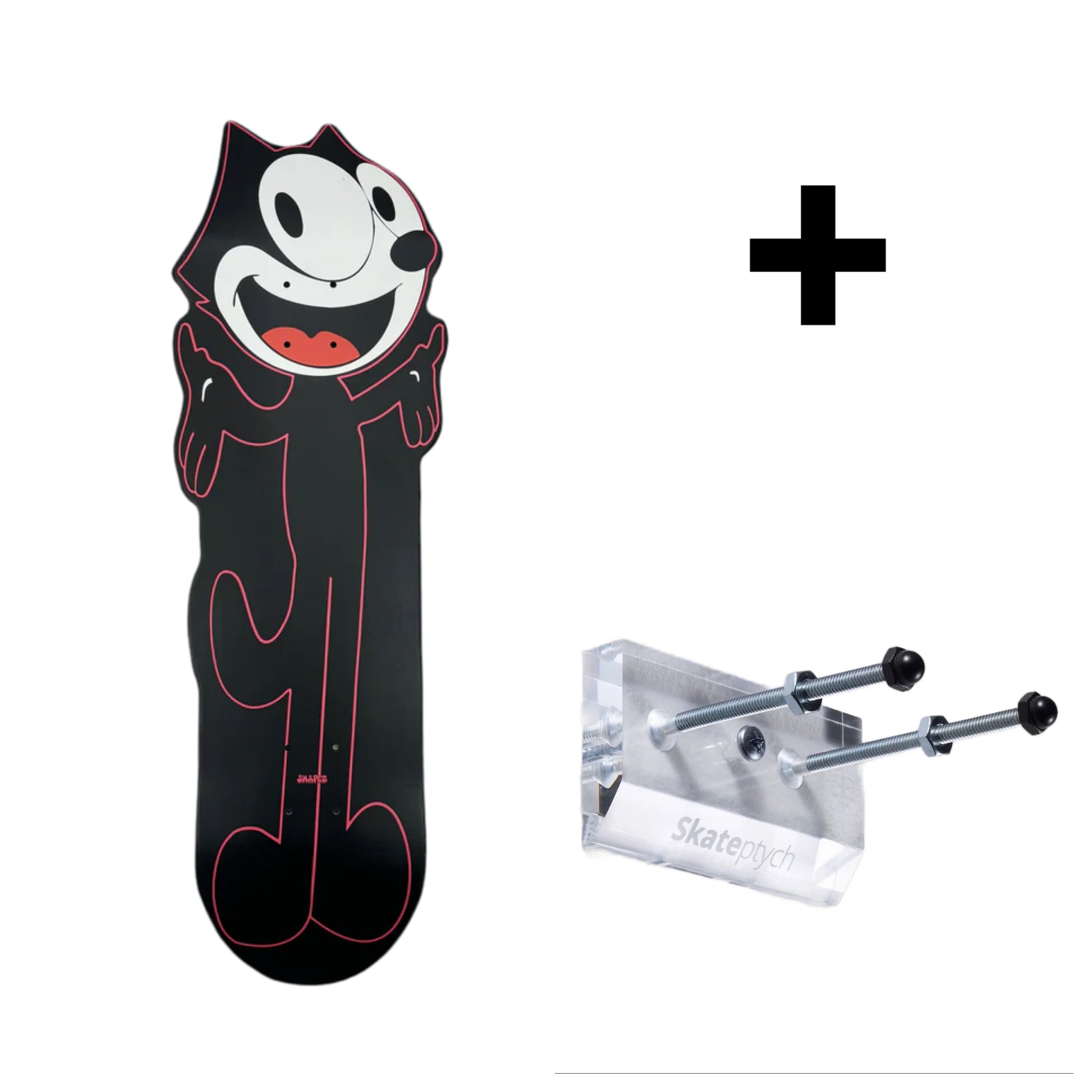 Felix the Cat skateboard deck and wall hanger