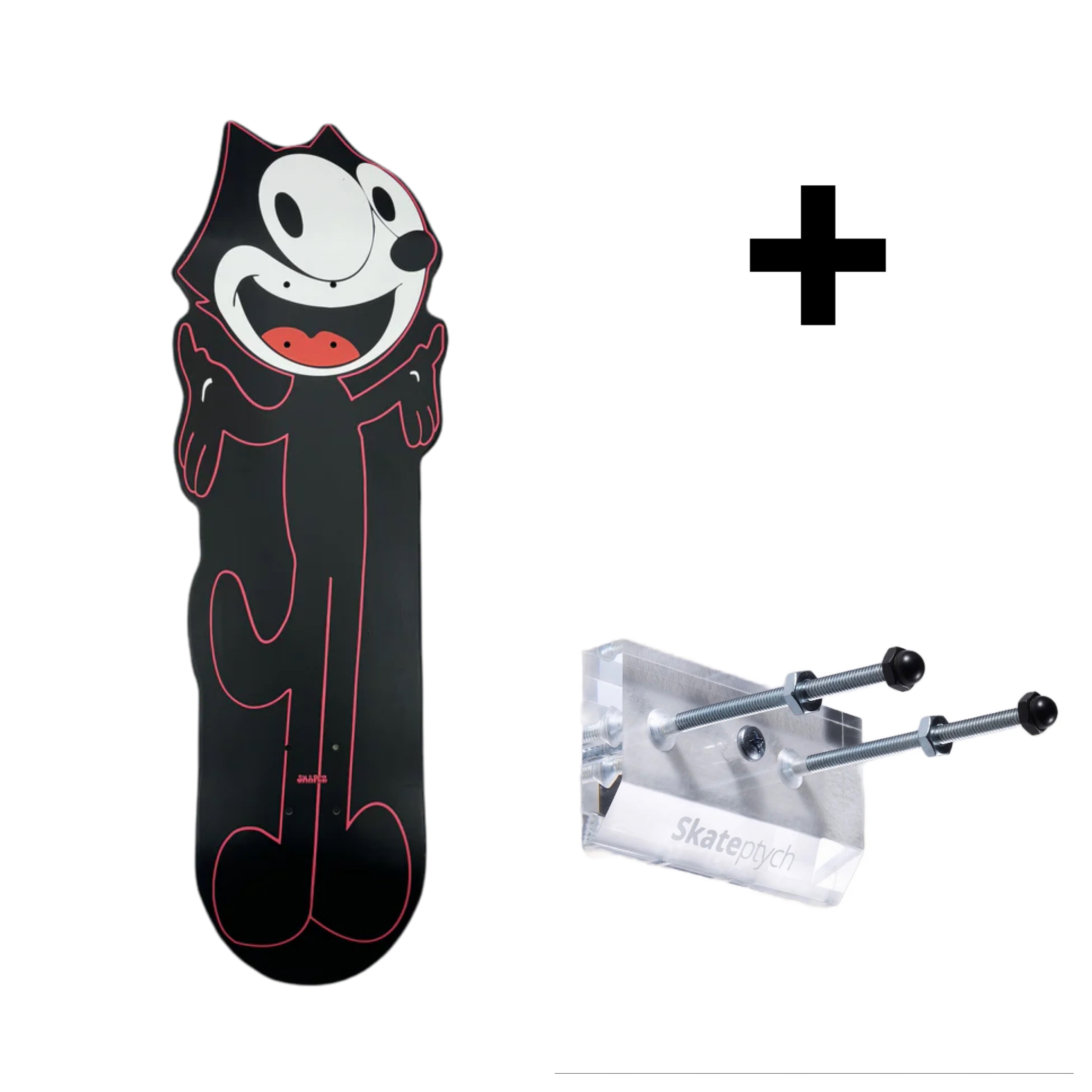 Felix the Cat skateboard deck and wall hanger