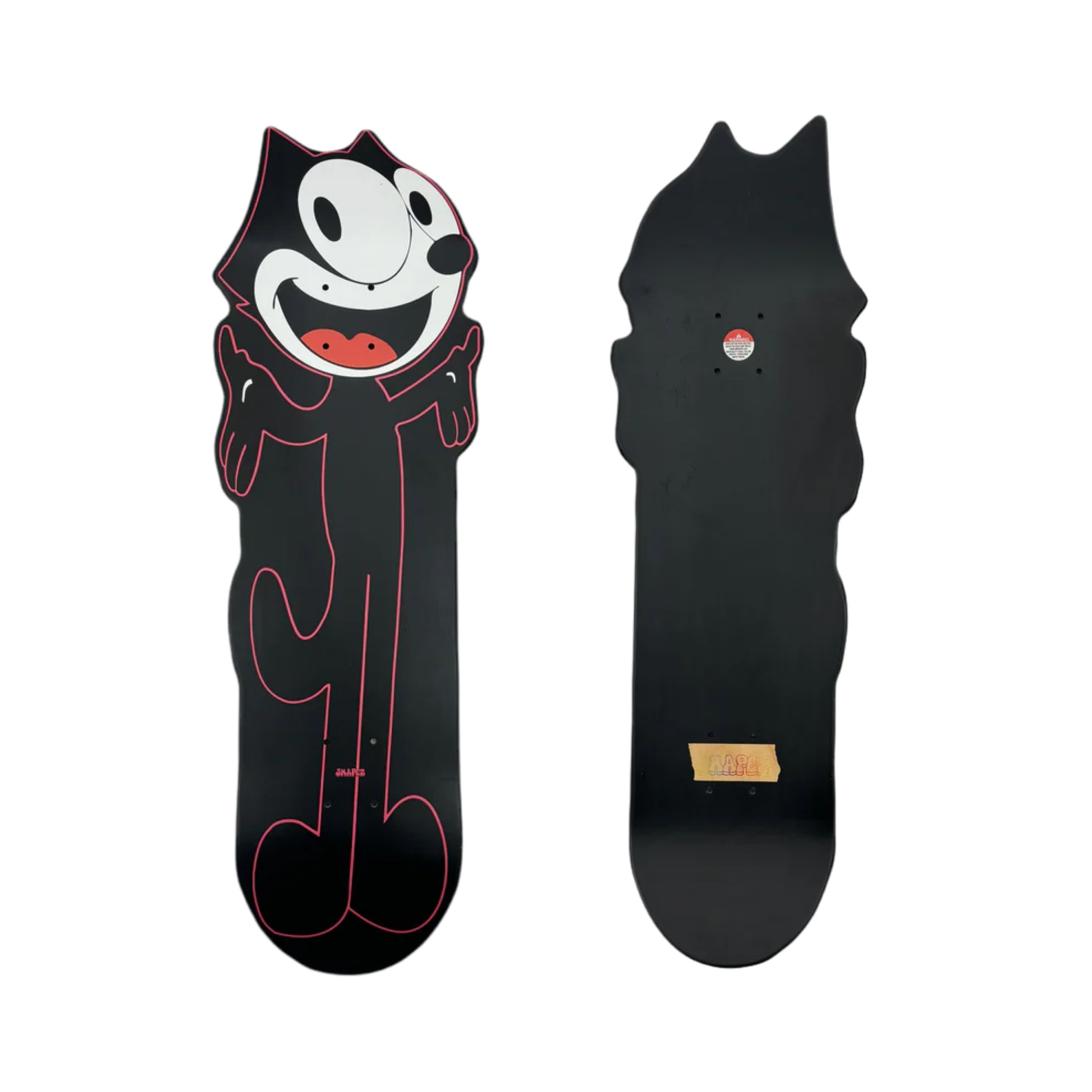 Felix the Cat skateboard deck front and back