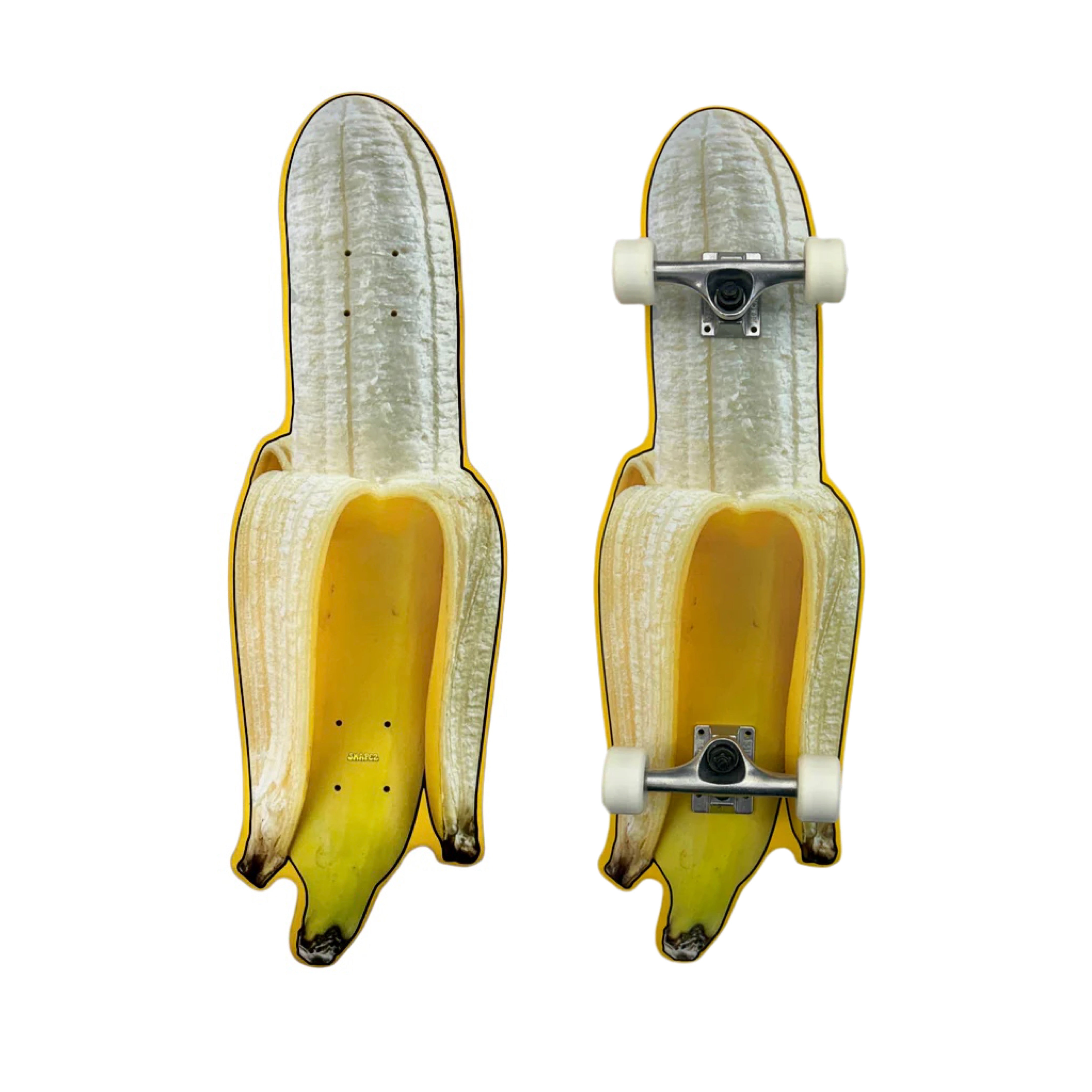 Peeled Banana Shaped Skateboard Deck – SkateShapez · Skate Shapez