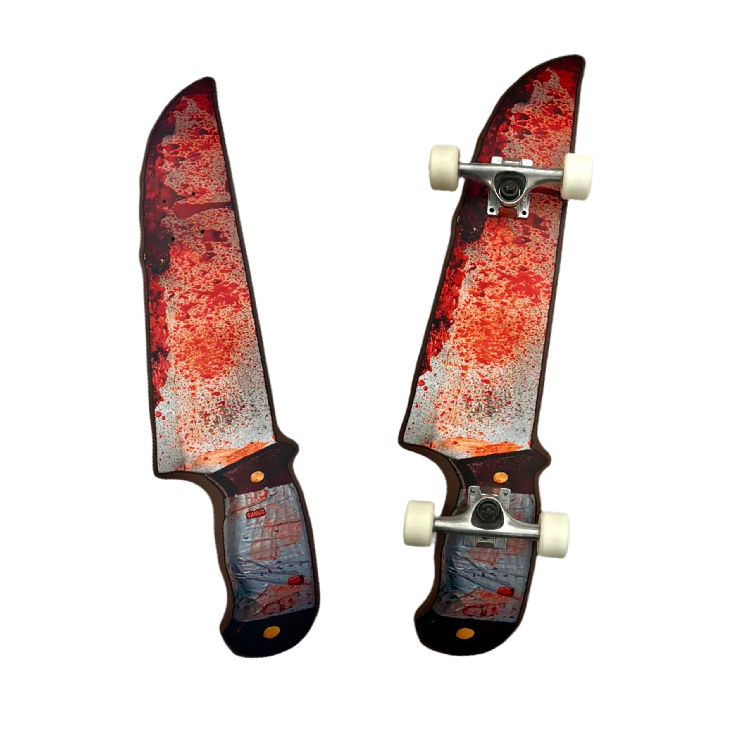 bloody knife skateboard deck