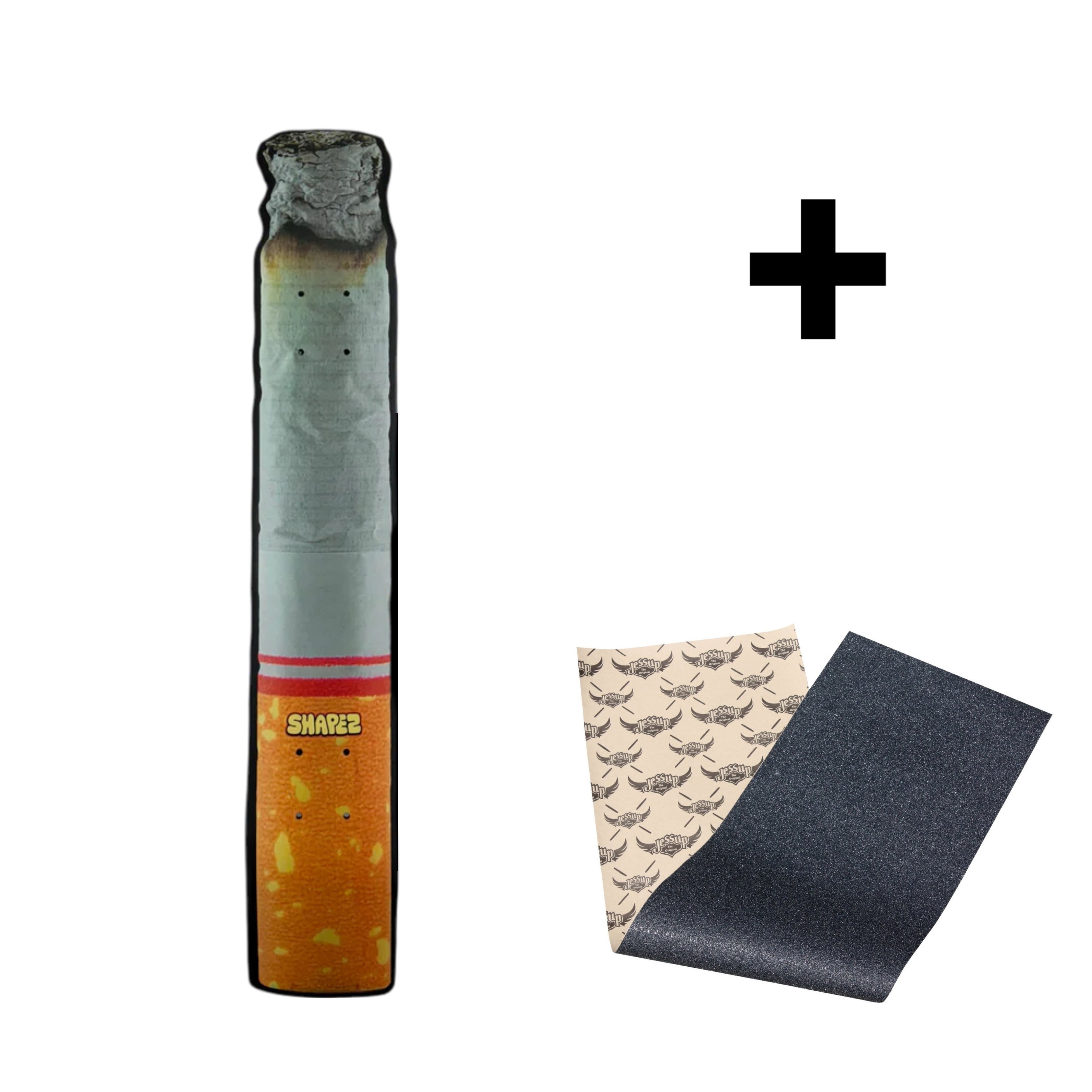 cigarette skateboard deck and grip tape
