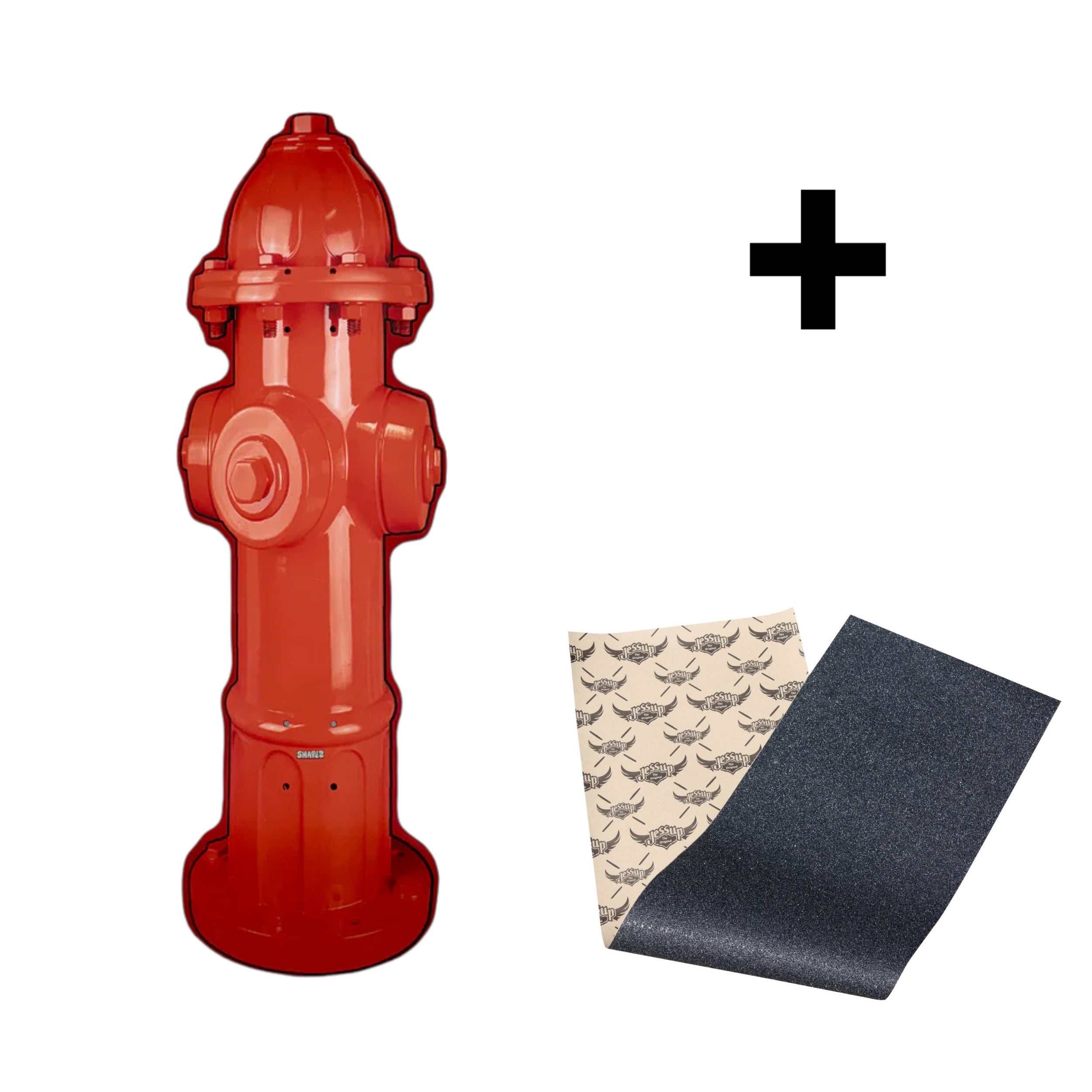 fire hydrant skateboard deck and grip tape