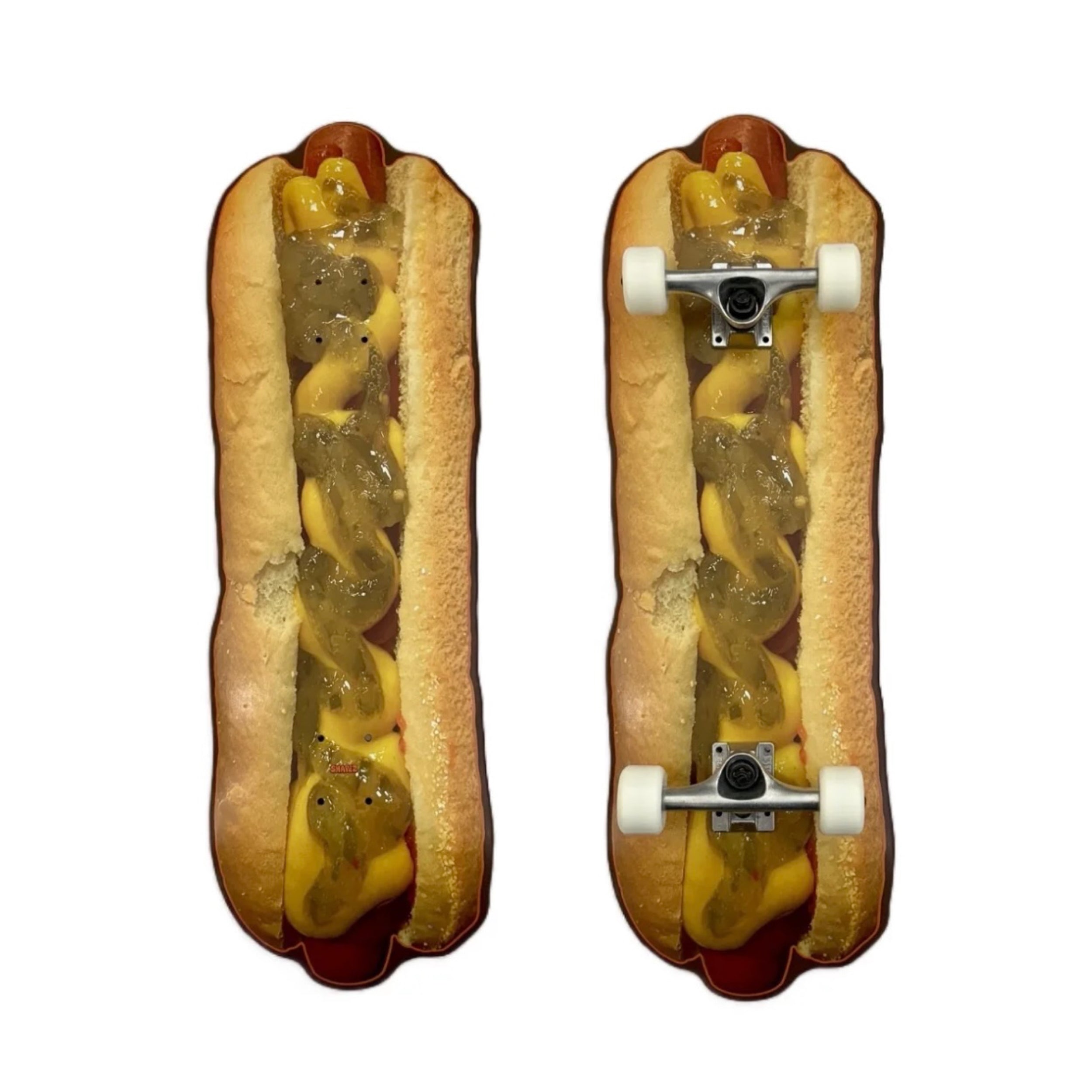 hot dog skateboard complete set up