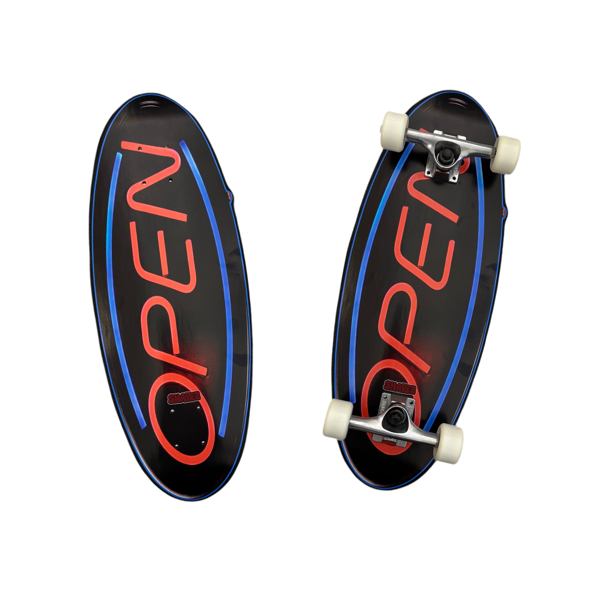 open sign skateboard deck