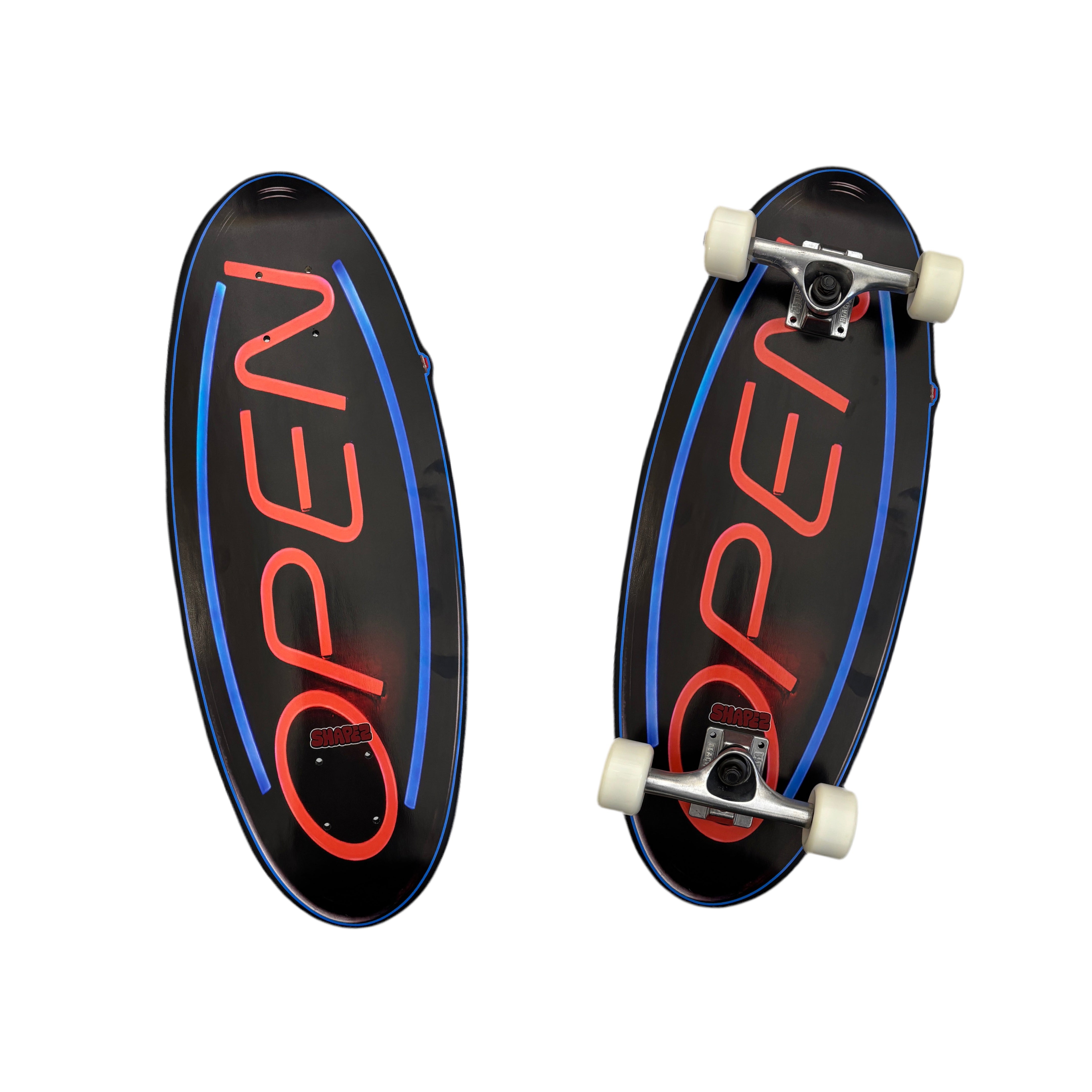 open sign skateboard deck