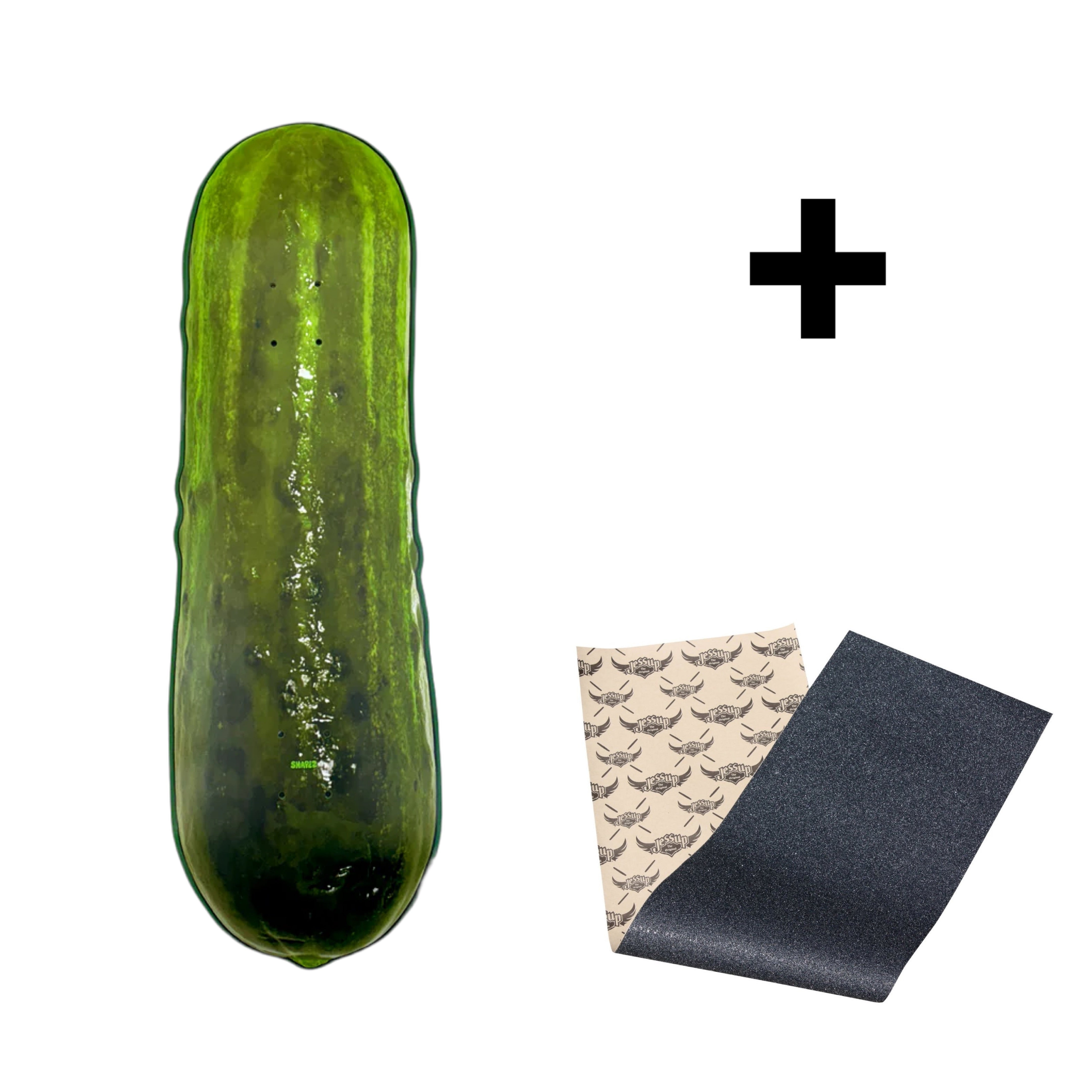 pickle skateboard deck and grip tape